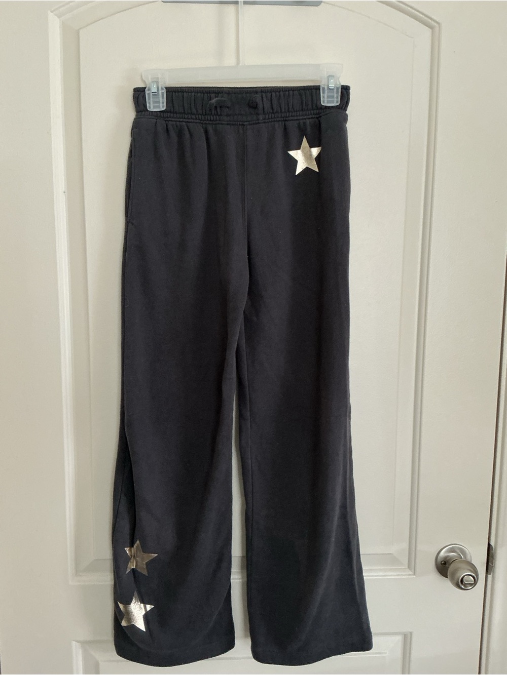 Abercrombie & Fitch charcoal Joggers with Metallic gold Stars